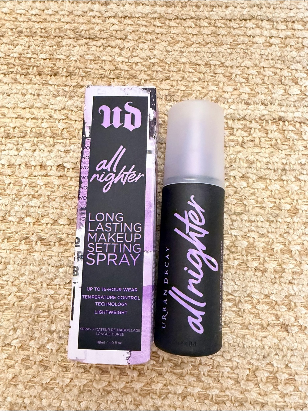 Urban Decay All Nighter Waterproof Natural Finish Setting Spray with 24HR Wear